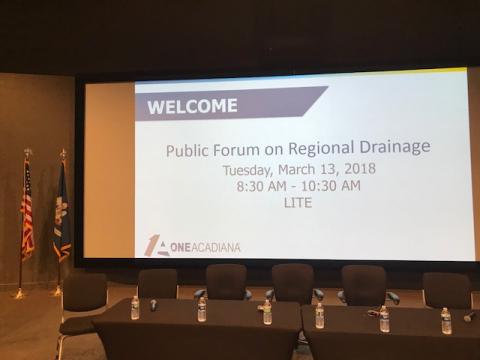 Public Forum on Regional Drainage